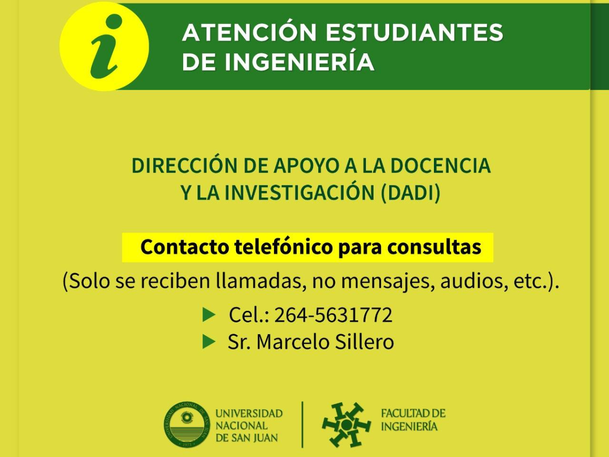 Contactos para consultas académicas y trámites a distancia 