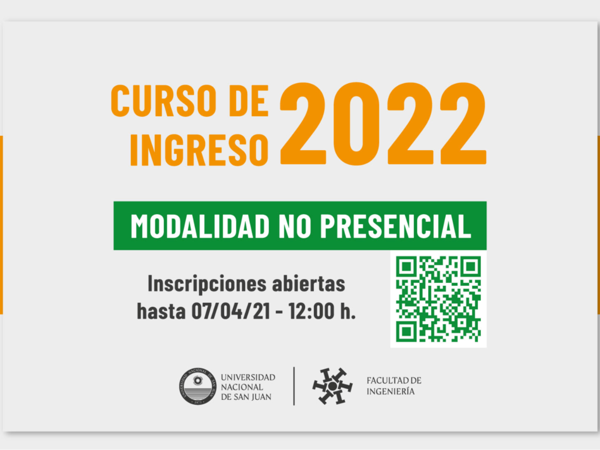 INGRESO 2022: INSCRIPCIONES ABIERTAS