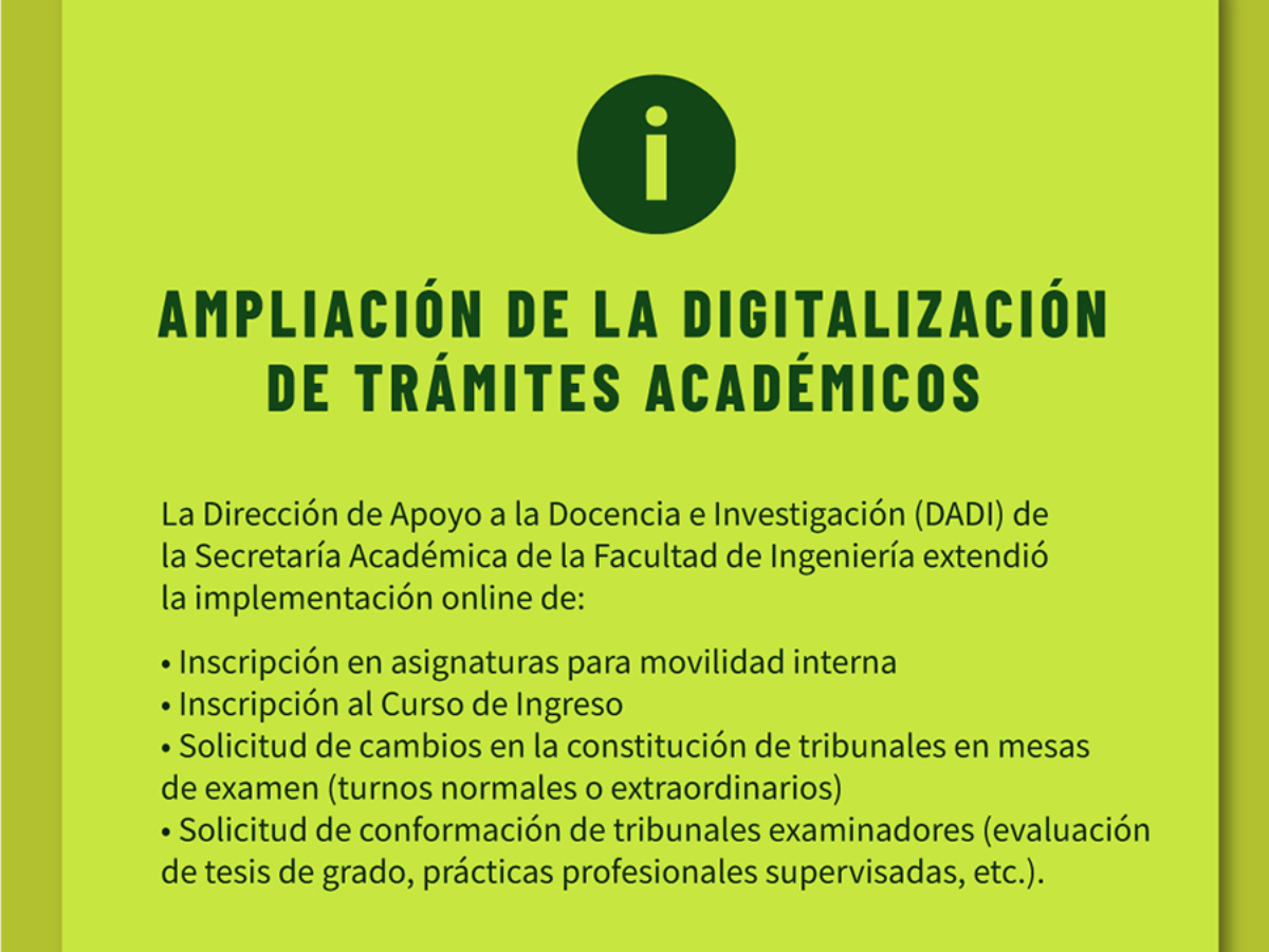 Digitalización de trámites para estudiantes y docentes