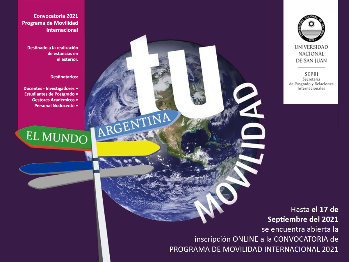 Inicia la convocatoria para inscribirse en los Programas de Movilidad Internacional